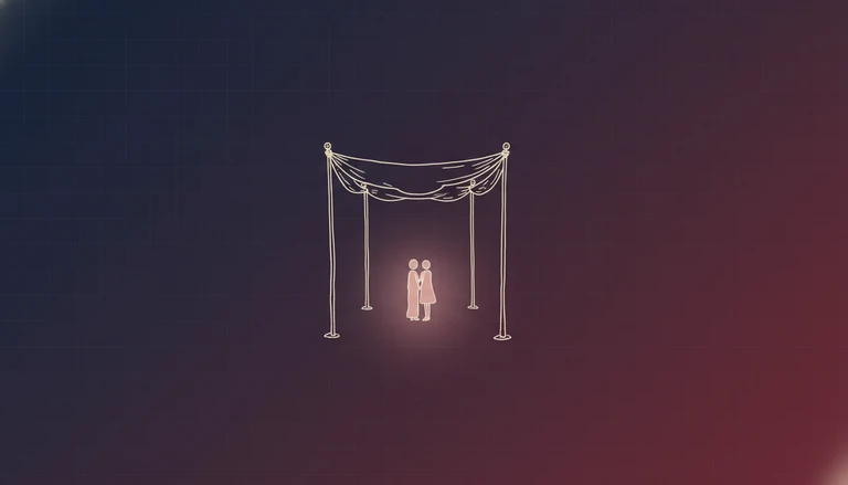 Illustration for “The Wedding: A Celebration for the Couple, Not the Guests”